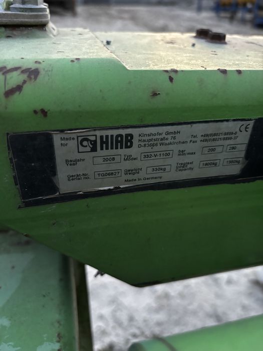 Chwytak hydrauliczny do palet HIAB