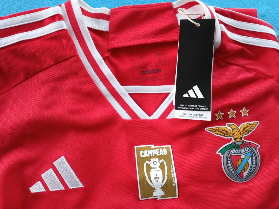 Camisola 120 anos oficial Benfica 2023-24 badge campeão