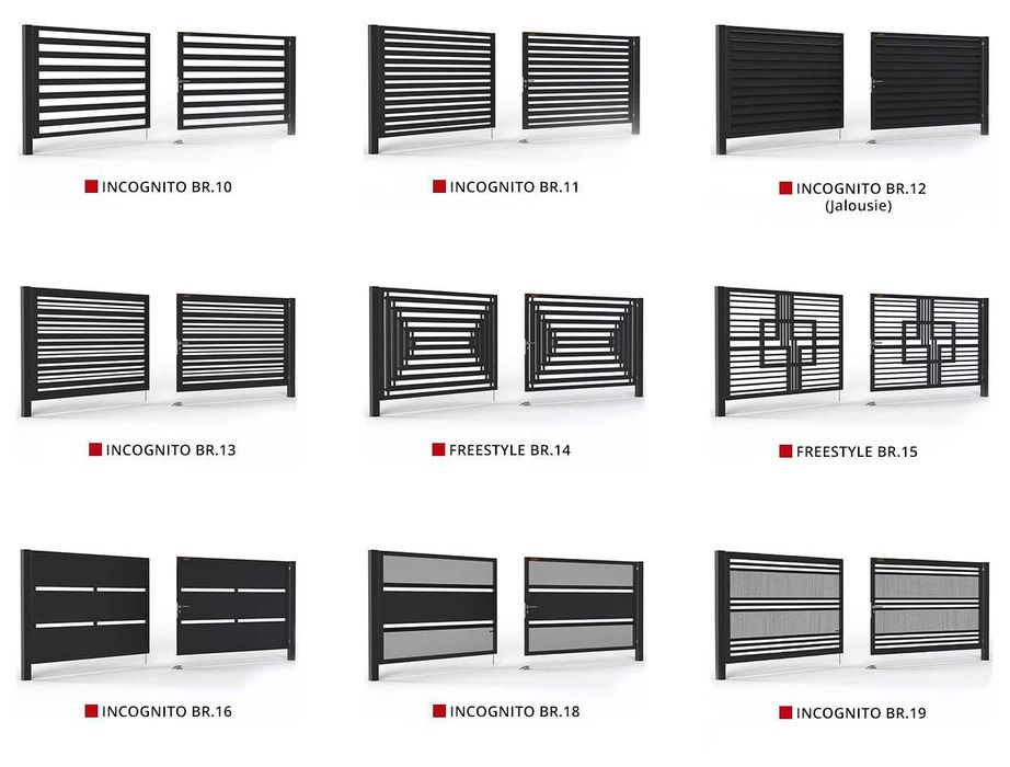 Brama Rozwierna Nowoczesna Brama Wjazdowa Posesyjna na Wymiar
