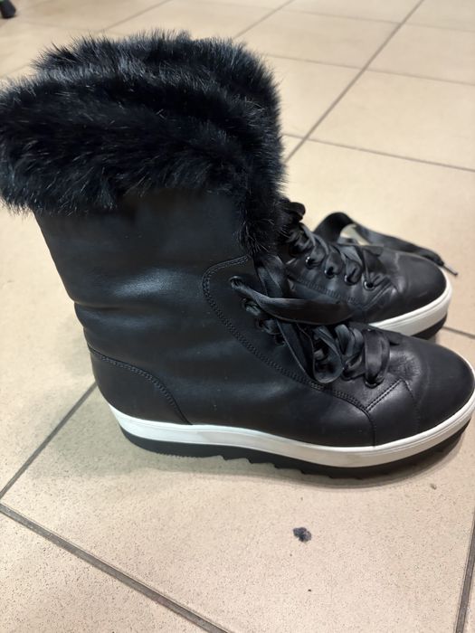 Botki sniegowce z futrem HOGL rozm 38,5 (UK 5,5)