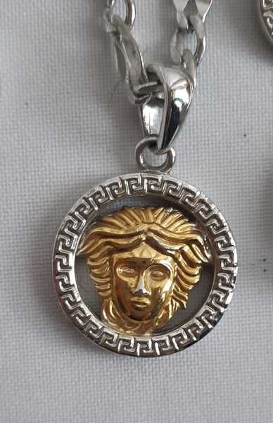 Комплект Подвес на цепи, браслет. кольцо и серьги стиль Versace