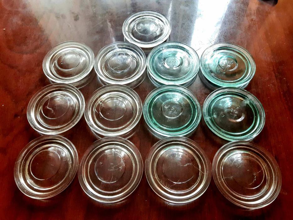 Стеклянные крышки ссср(редкость)