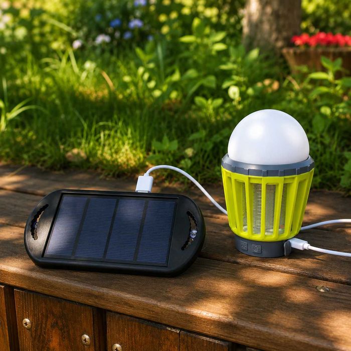 Лампа від комарів акумуляторна LED 2000mAh мухоловка фумігатор ліхтар кемпінговий знищувач комах нічник інсектицидна лампа антимоскінта лампа фумигато