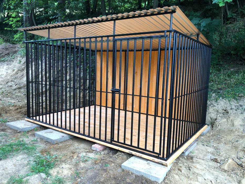 Kojec dla psa*konstrukcja stalowa_solidna-mocna.