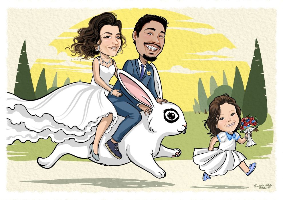 Caricaturas para Casamento