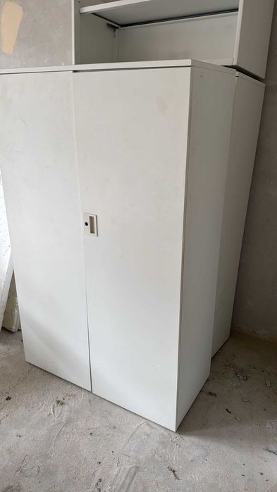 Komoda biała 100x72 komody aktowe regały biurowe metalowe Dynamobel