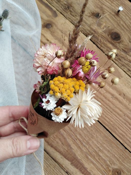 Podziękowanie, upominek dla gości, mini bukiecik, bukiet