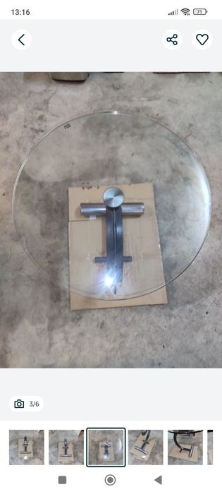 Mesa vidro Rolf Benz