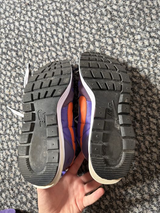 Кросівки Nike x Sacai VaporWaffle (Фіолетові-помаранчеві) 44