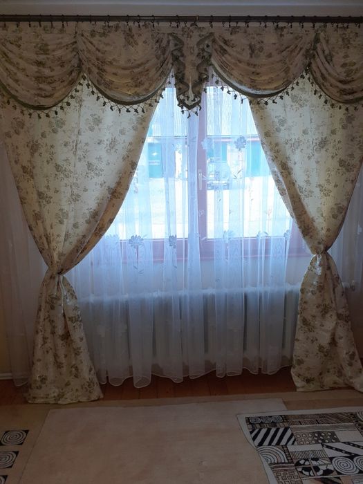 Комплект тюль ламбрикен готові штори