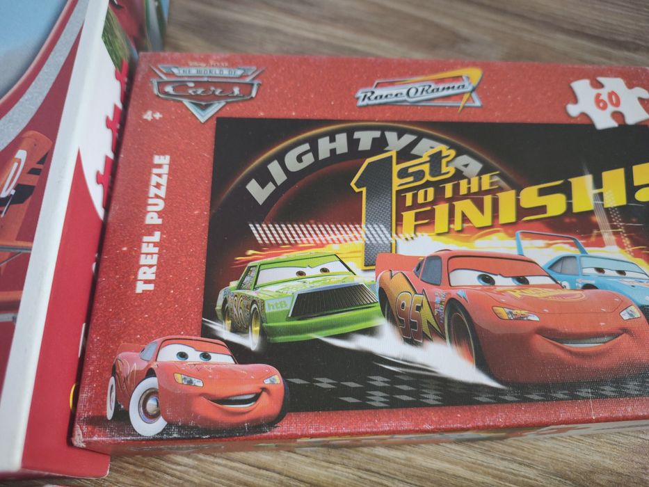 Puzzle trefl +4 lata samoloty power Rangers auta Scooby-doo