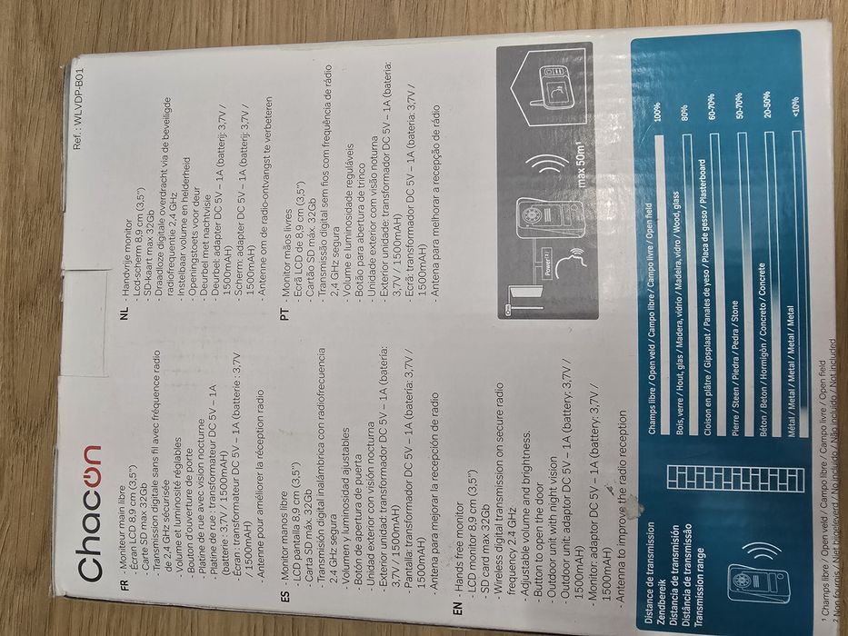 Chacon vídeo porteiro wifi NOVO