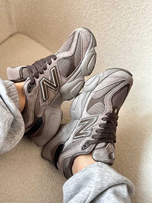 New Balance 9060 Brown Жіночі кросівки НБ трендовий колір 2026