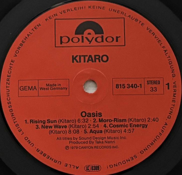 Kitaro – Oasis, LP
