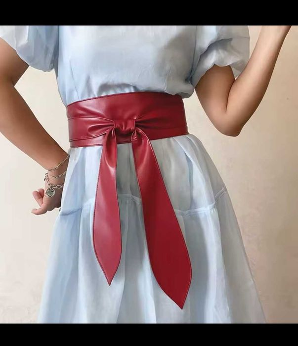 Ціна за 6шт. Пояс широкий ремінь, жіночий, атласний, під шкіру женский