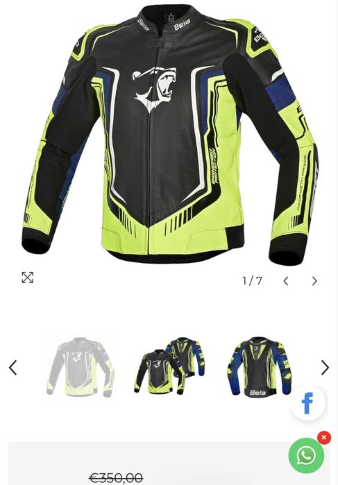 Casaco moto como novo 2x usado