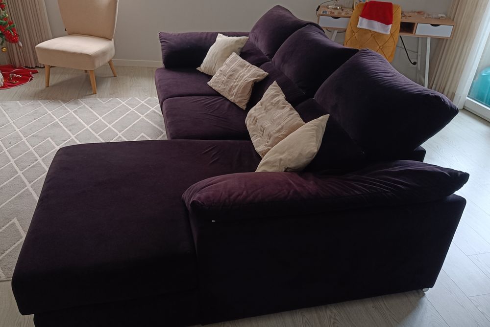 Sofá chaiselong extensível