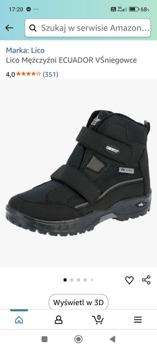 Buty zimowe Lico Ecuador  r.46 dla wkl.305mm