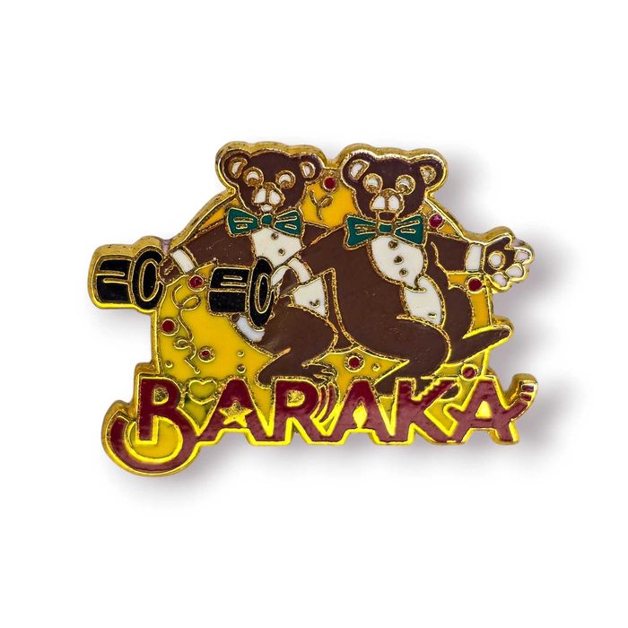 Pin Vintage “BARAKA” – Ursos Músicos em Esmalte Colorido