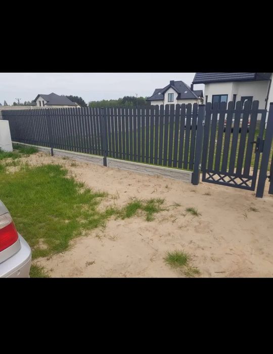 Podmurówki betonowe  i panele ogrodzeniowe