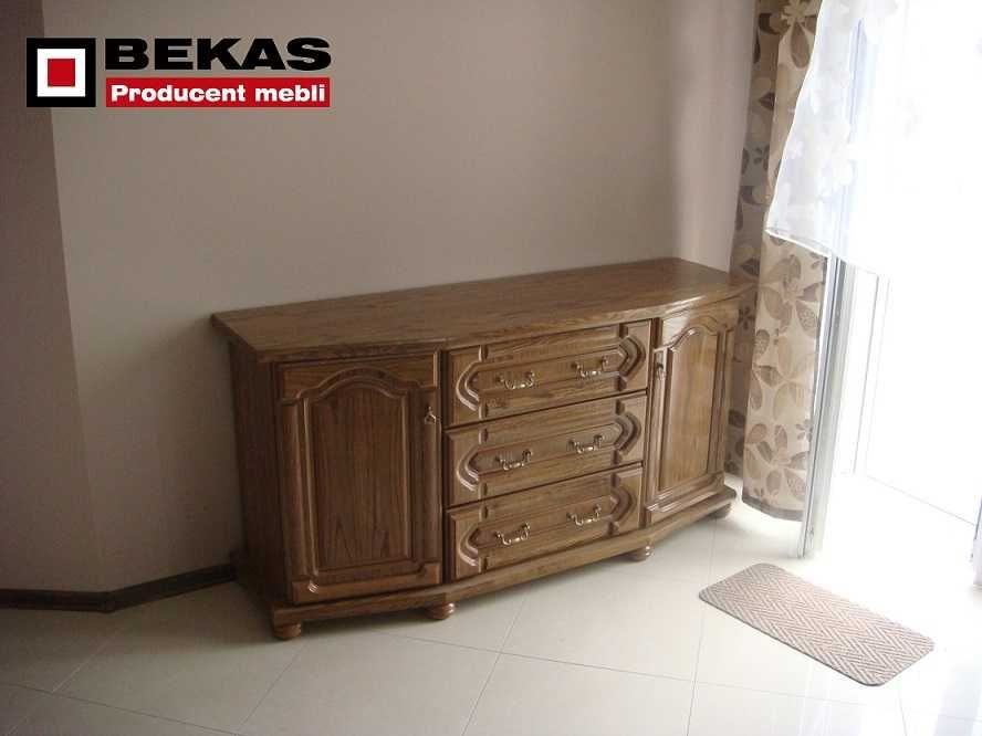 Producent przedstawia Dębową Nową Komode Dębowa BEKAS  Dąb Rustikal
