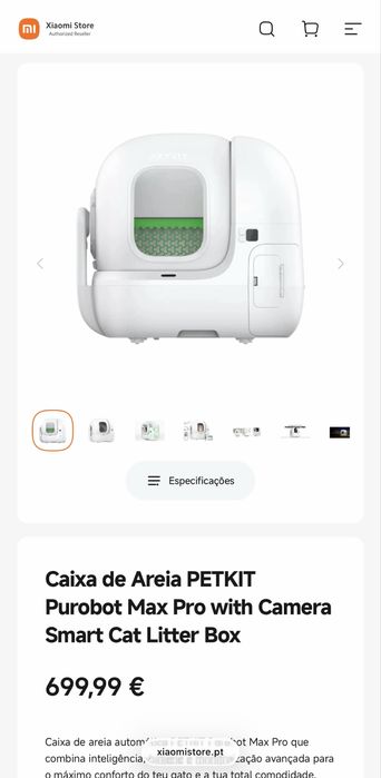 Caixa de Areia PETKIT Purobot Max Pro