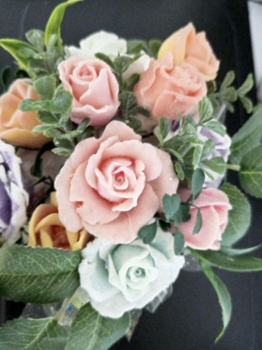 Цветочный букет из мыла