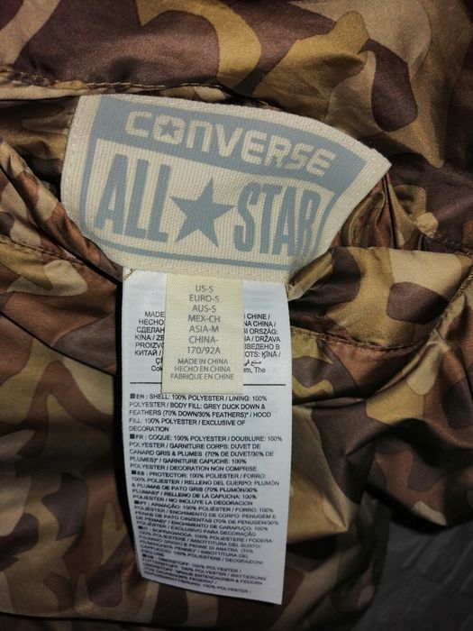 Bezrękawnik puchowy Converse dwustronny