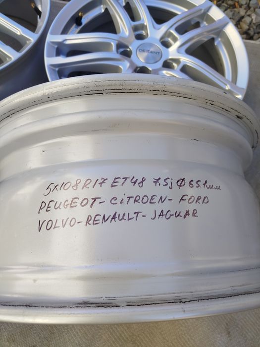 Диски 5×108 R17 ET48 Peugeot-Citroen-Ford-Volvo-Renault-Jaguar