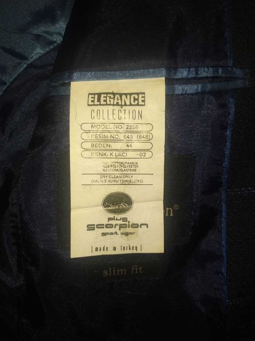 Пиджак синий в клетку Plus Scorpion