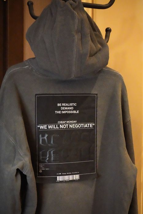 Сіра толстовка оверсайз Cheap monday