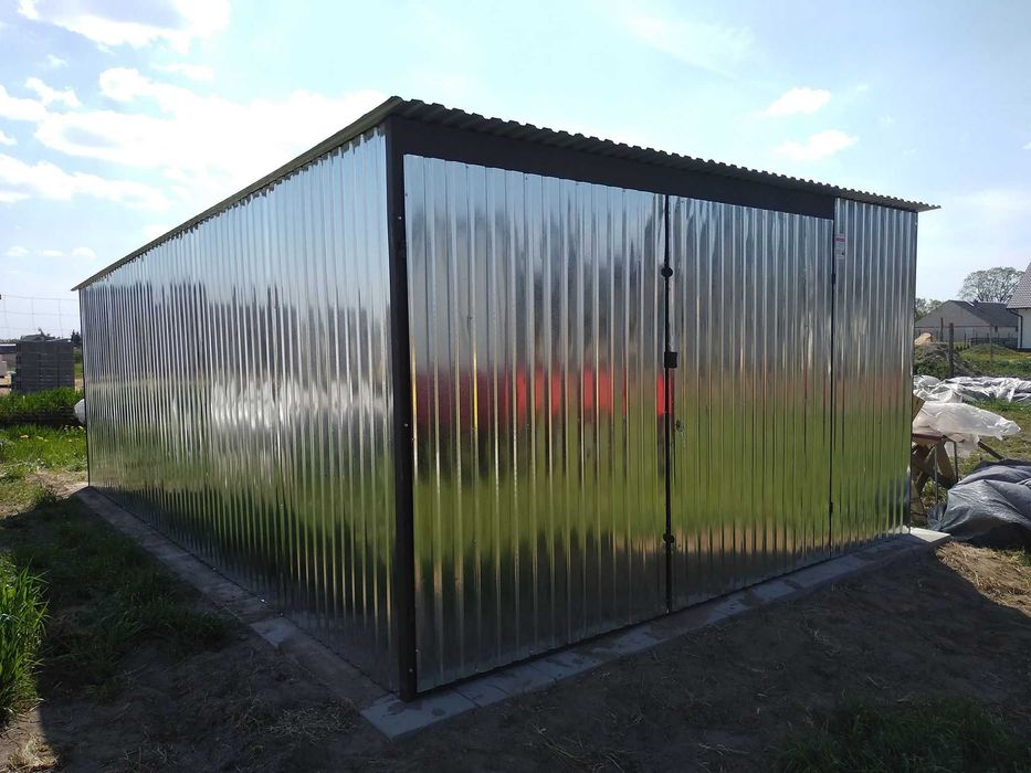 Garaż Blaszany 4x5 Pojedyńczy  Różne 3x5 3x6 4x5 6x5