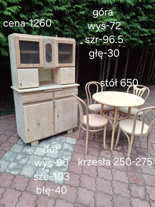 Kredens drewniany PRL