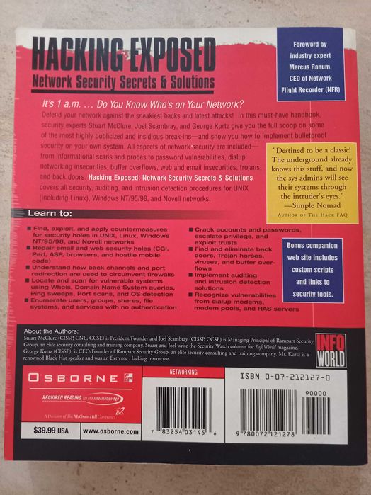 Hacking Exposed, McClure, Scambray, Kurtz64584842978945121