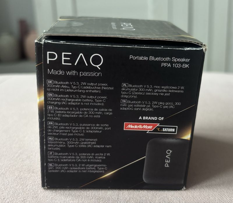 Nowy głośnik bluetooth PEAQ