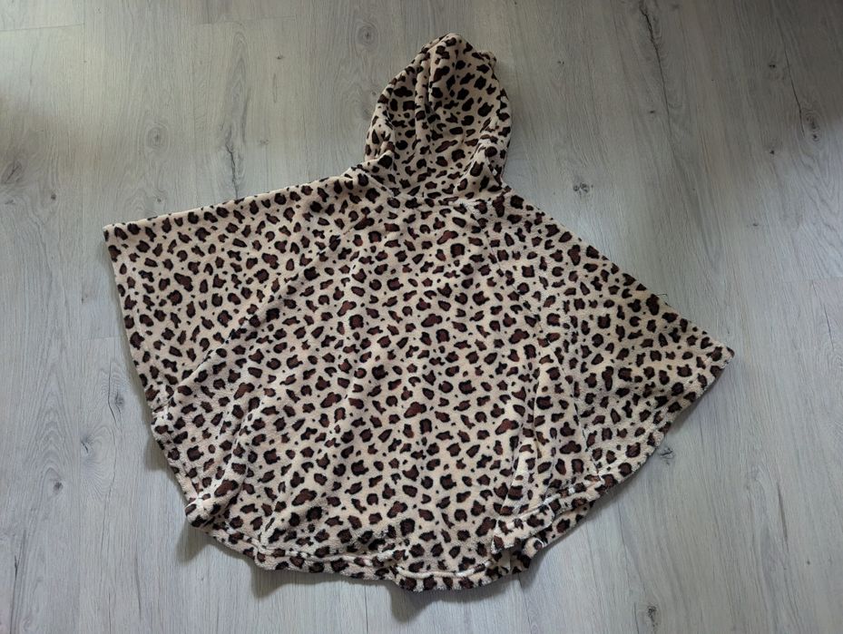 Poncho na plażę panterka cętki unisex