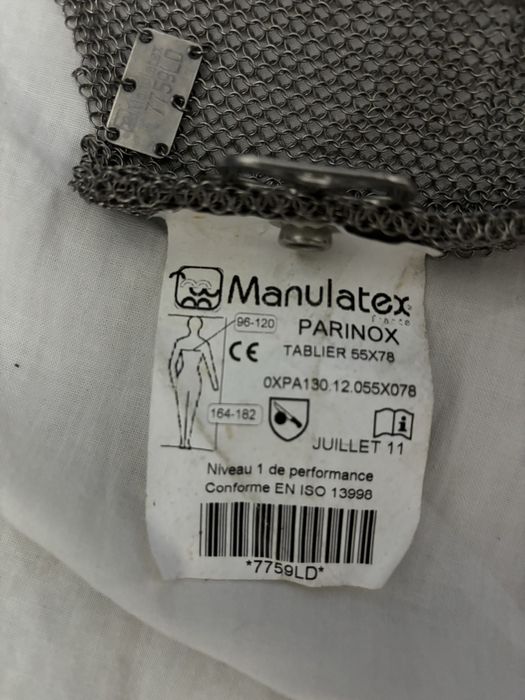 AVENTAL MALHA AÇO 55x78 manulatex
