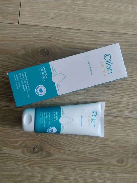 Oillan derm+ emulsja i balsam, nowy zestaw