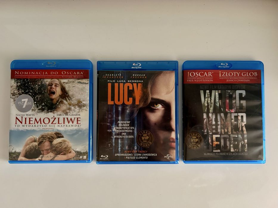 Zestaw 3 filmow blu ray -  wysylka gratis !