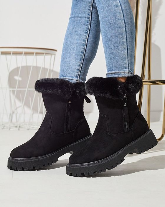 36 37 38 śniegowce 39 40 botki na grubej podeszwie zamszowe futerko zi