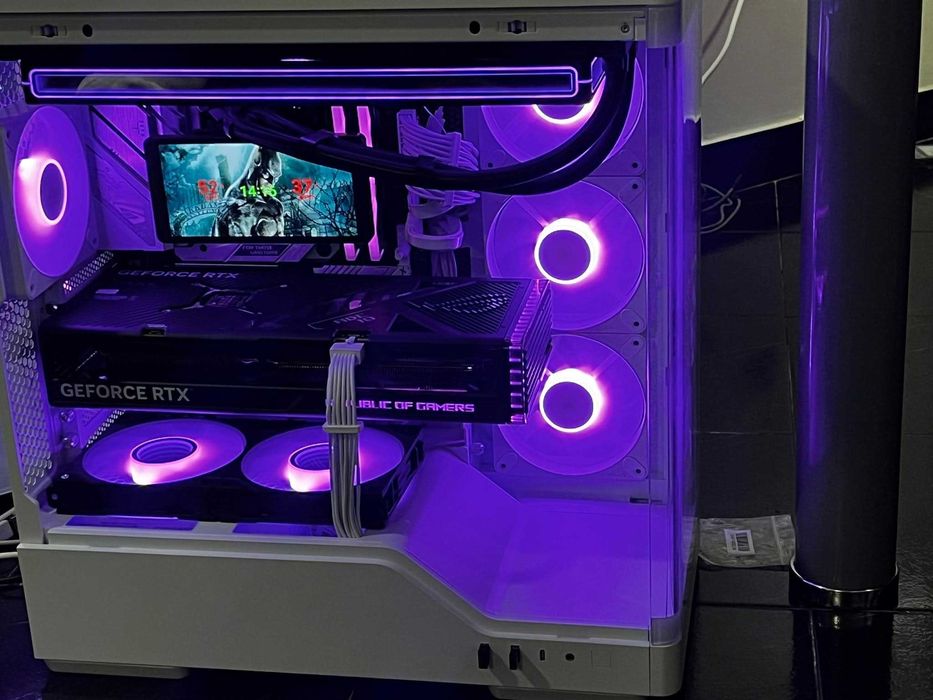 pc gaming TUDO NOVO COM FACTURA  rtx 4070tiSTRIX OC EDITION ryzen 7 9800x3d b650 rogstrix wifi ram16gb.dd5 com monitor 2k