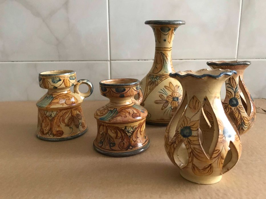 Beautiful hand-painted Alentejo ceramic set