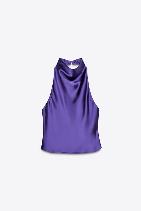 Сатинові топи від Zara, актуальні колекціі