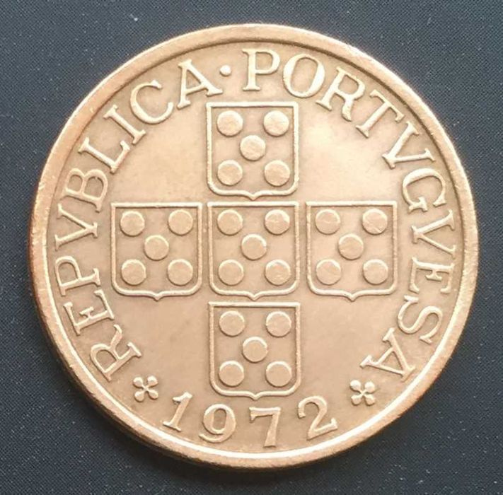 Moeda de 50 centavos bronze - Portugal - 1972