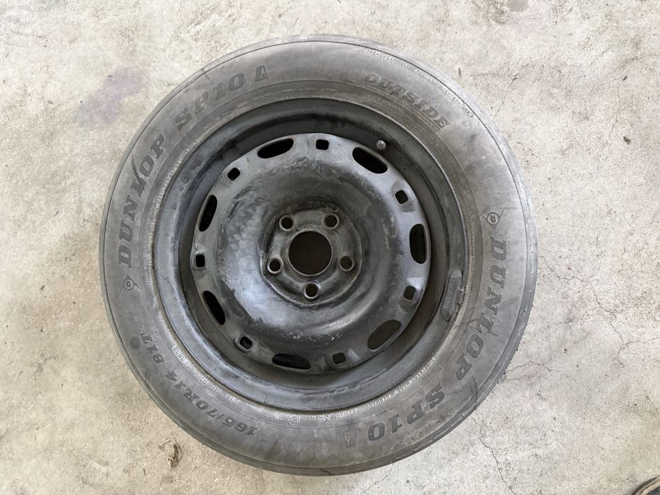 Jante de Ferro 14" R14 Furação 5x100 (VW Polo, Seat Ibiza, Skoda)