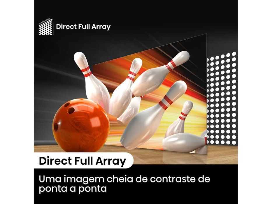 TV HISENSE 43", Smart TV, modelo 43A6N, 4K Ultra HD. Altifalantes Redução de ruídos. Guia de voz. Controle remoto. Com caixa original para transporte.
