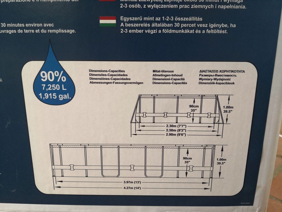 Piscina Bestway Oval NOVA