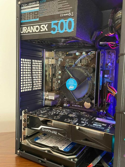 Computador PC Gamer RGB - i3 7100 + RX 460 + 16GB RAM DDR4