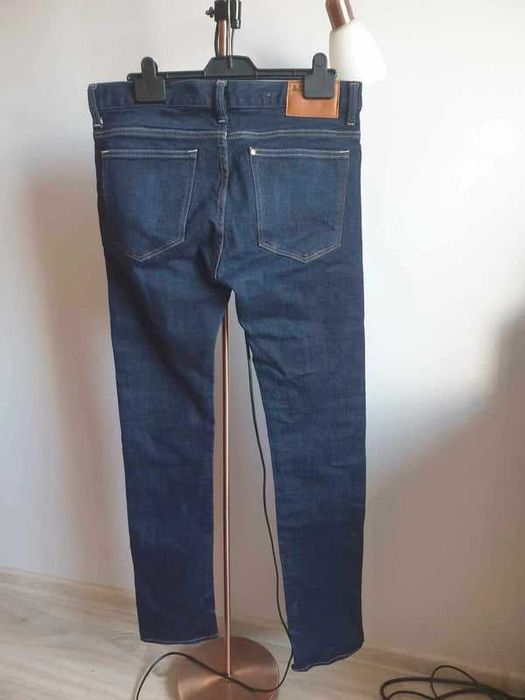 Spodnie jeansowe męskie. Denim, H&M, Slim, 33/34