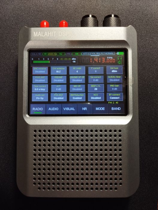 Радіоприймач Malahit DSP2 SDR 10кГц-380МГц 404МГц-2ГГц FW2.40 5000мАг